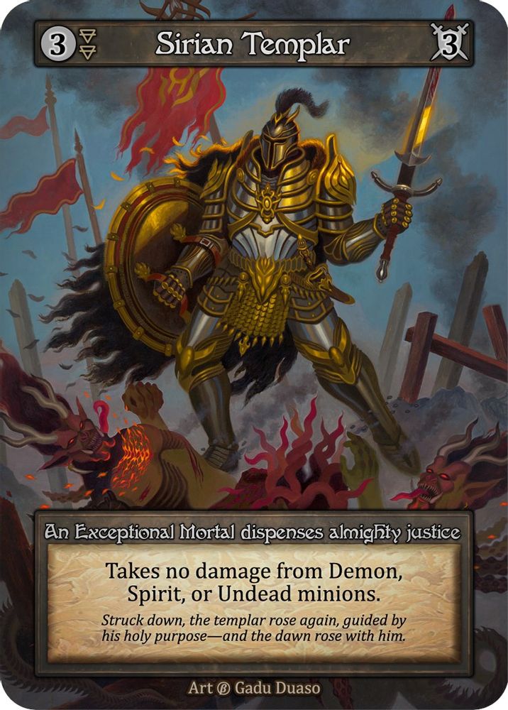 Sirian Templar, Standard, front