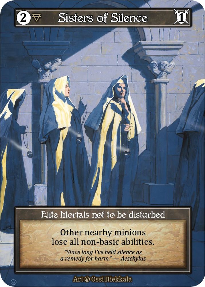Sisters of Silence (Foil), Foil, front