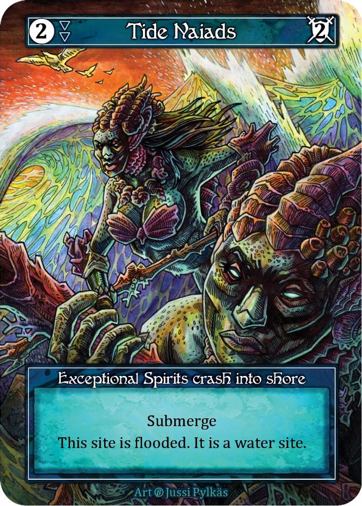 Tide Naiads (Foil), Foil, front