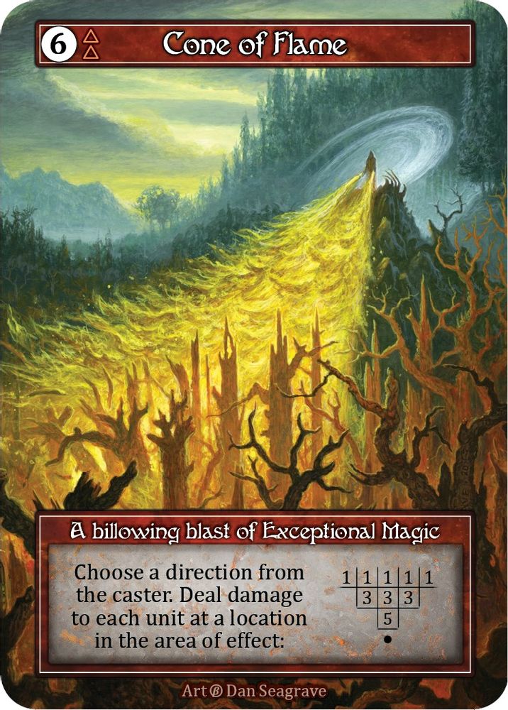 Cone of Flame (Foil), Foil, front
