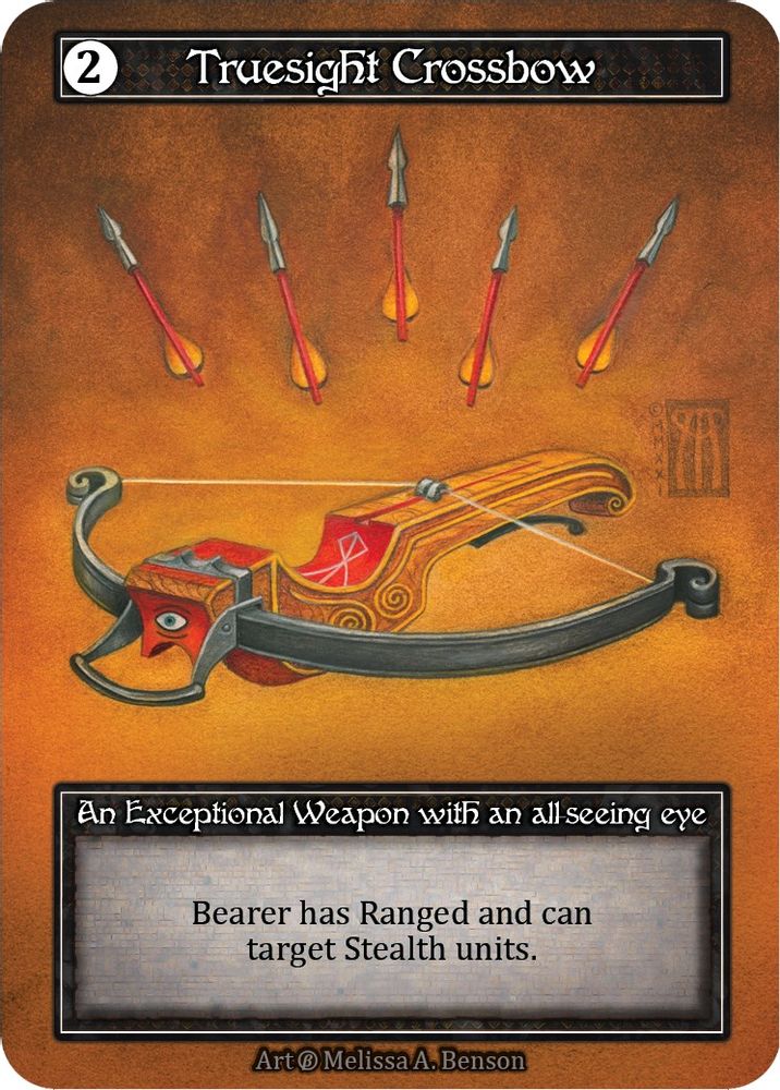 Truesight Crossbow (Foil), Foil, front