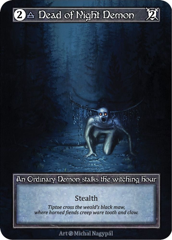 Dead of Night Demon (Foil), Foil, front