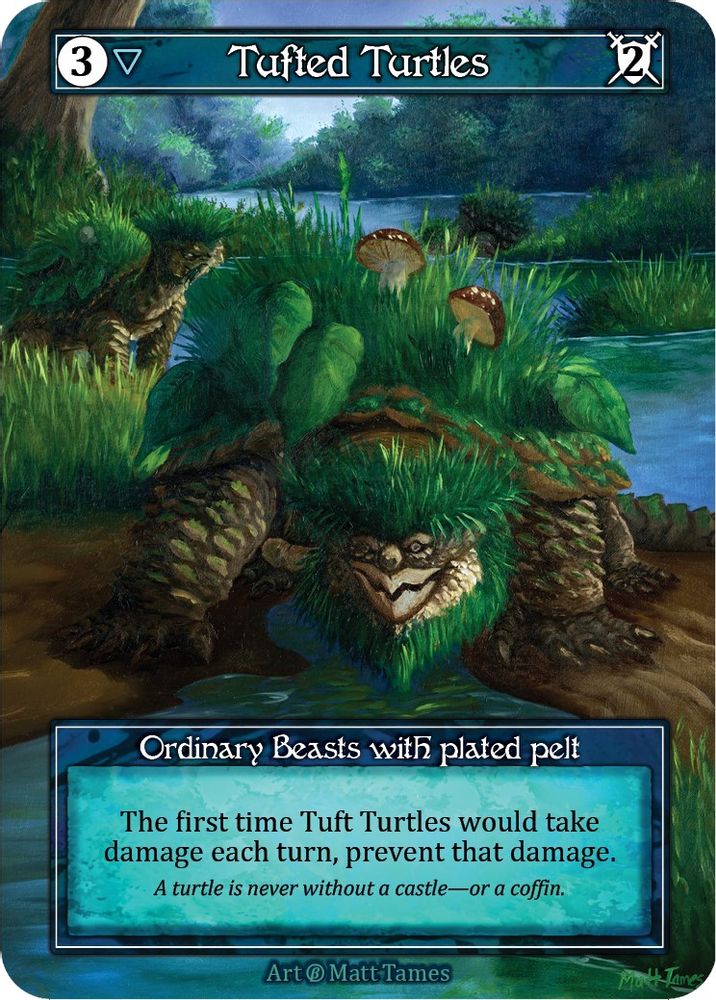 Tufted Turtles (Foil), Foil, front