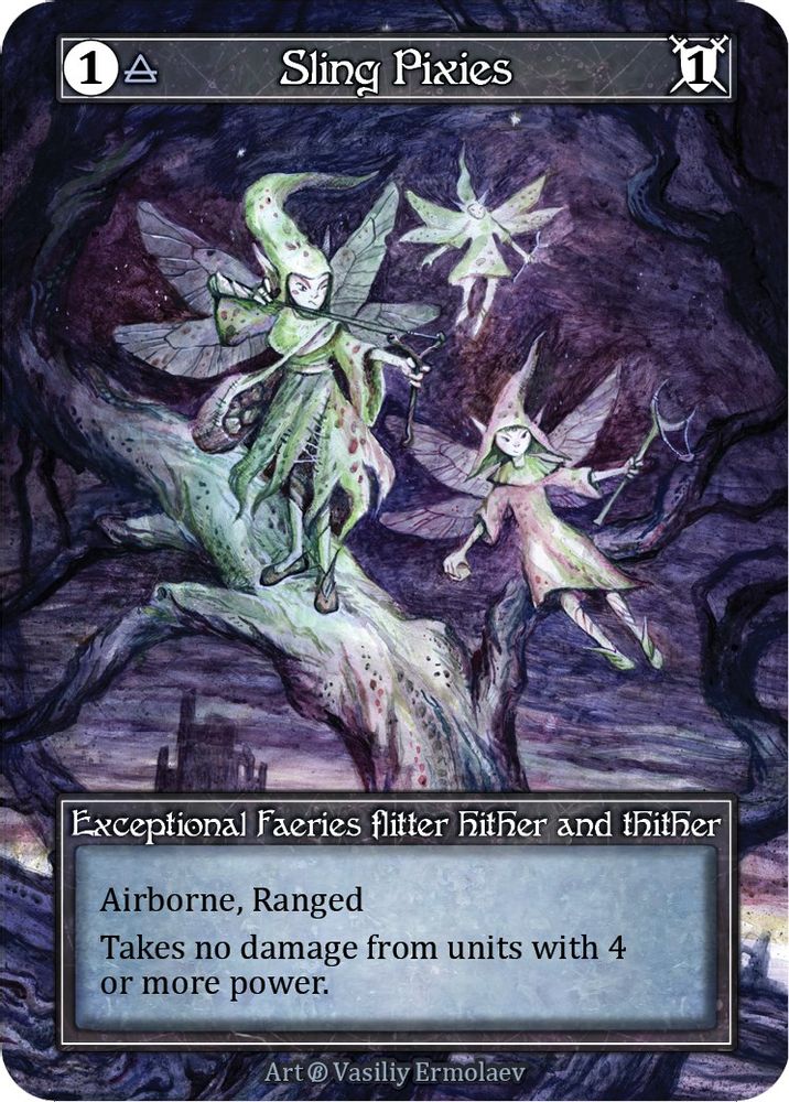 Sling Pixies (Foil), Foil, front