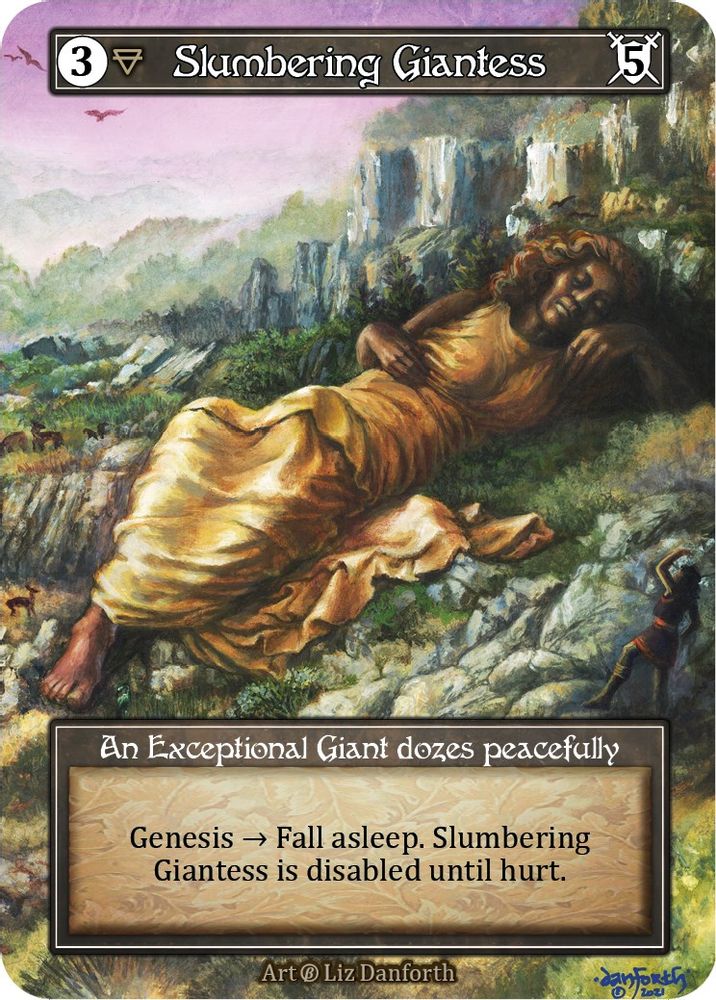 Slumbering Giantess (Foil), Foil, front