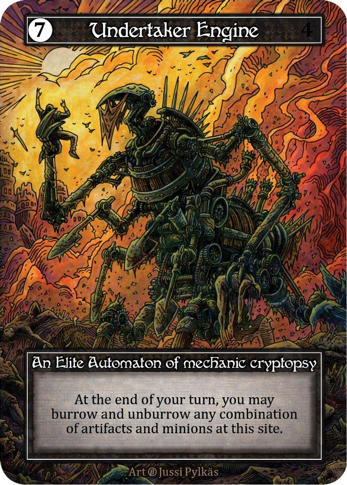 Undertaker Engine (Foil), Foil, front