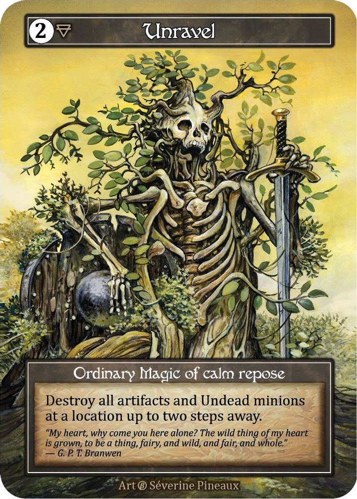 Unravel (Foil), Foil, front