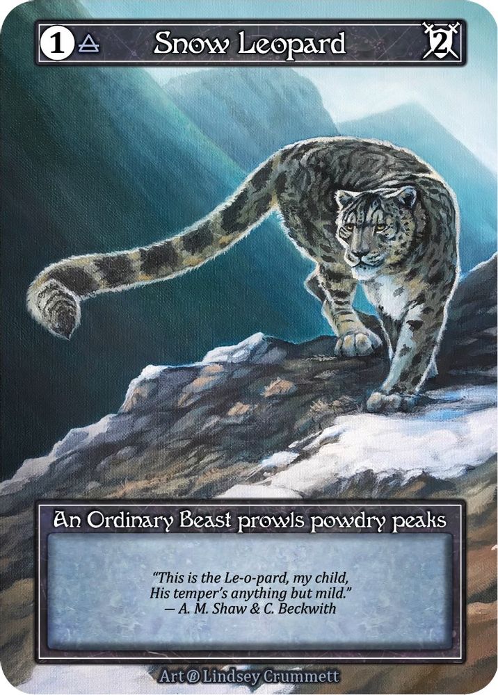 Snow Leopard (Foil), Foil, front