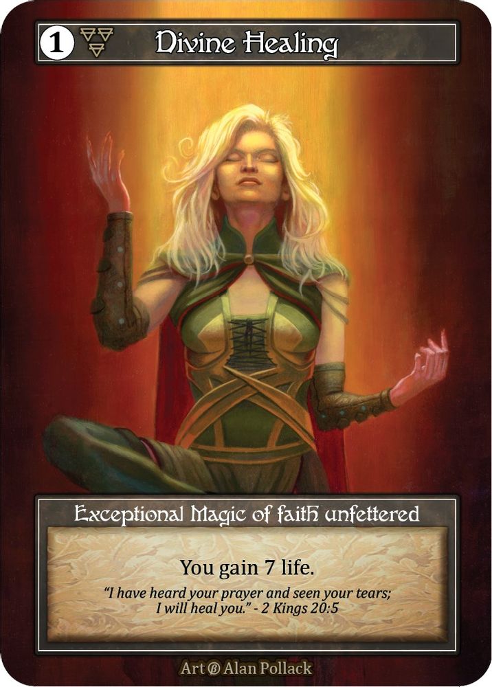 Divine Healing (Foil), Foil, front