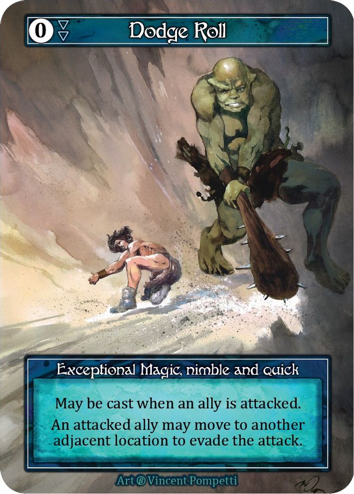 Dodge Roll (Foil), Foil, front