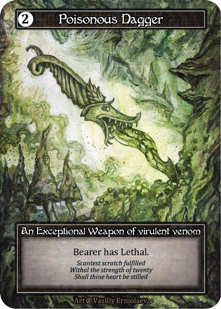 Poisonous Dagger (Foil), Foil, front