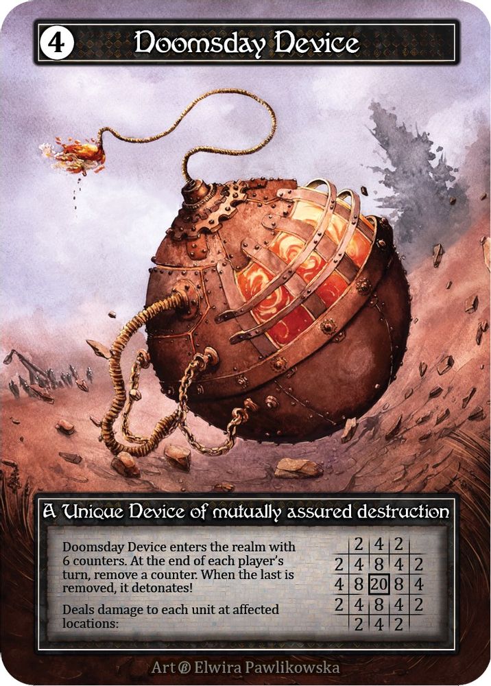 Doomsday Device (Foil), Foil, front