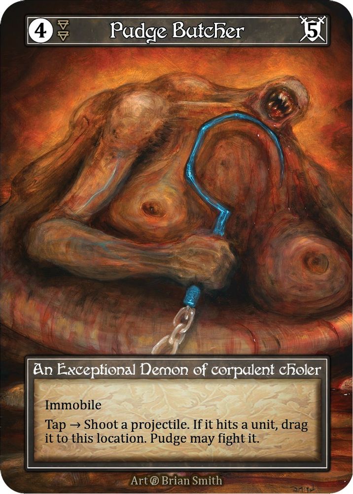 Pudge Butcher (Foil), Foil, front