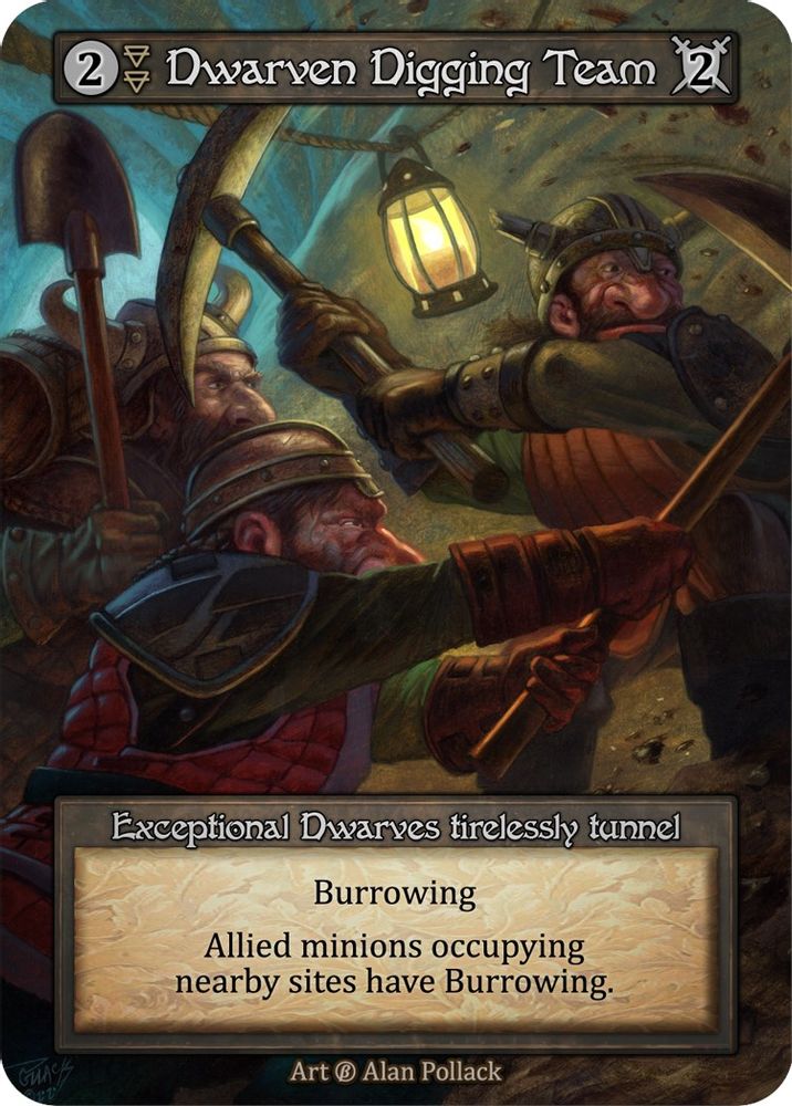 Dwarven Digging Team, Standard, front
