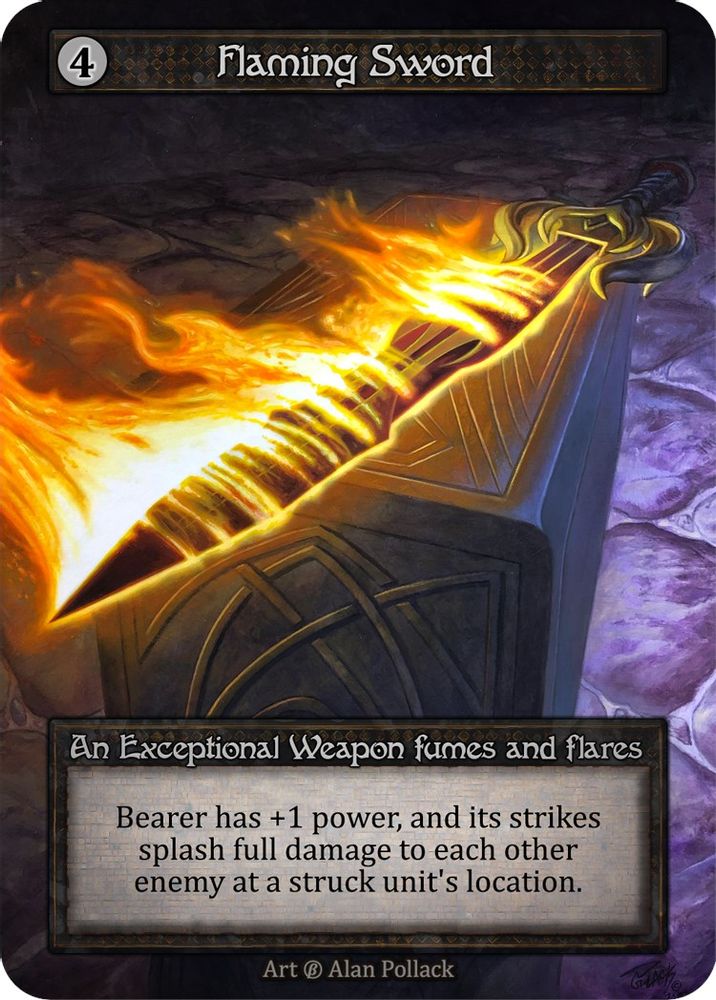 Flaming Sword, Standard, front