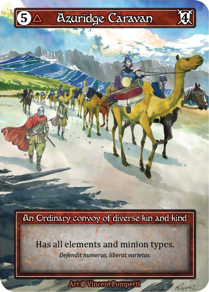 Azuridge Caravan (Foil), Foil, front