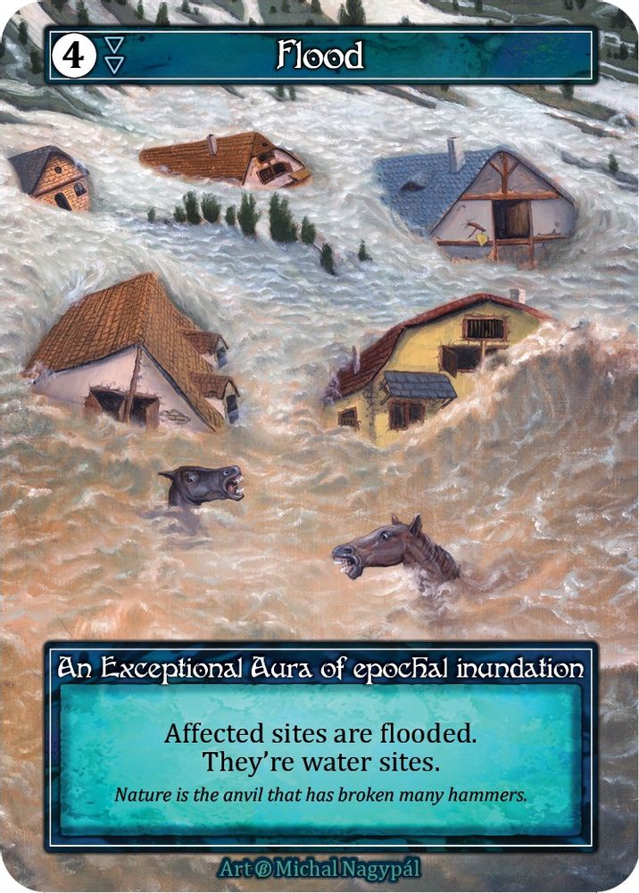 Flood (Foil), Foil, front
