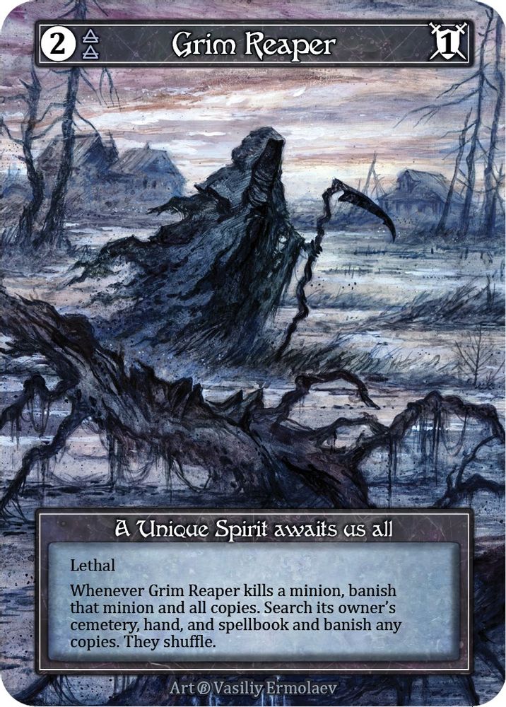 Grim Reaper (Foil), Foil, front