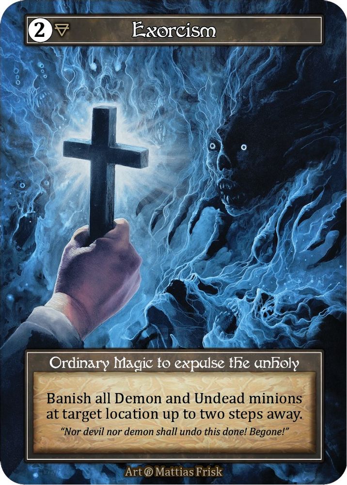 Exorcism (Foil), Foil, front