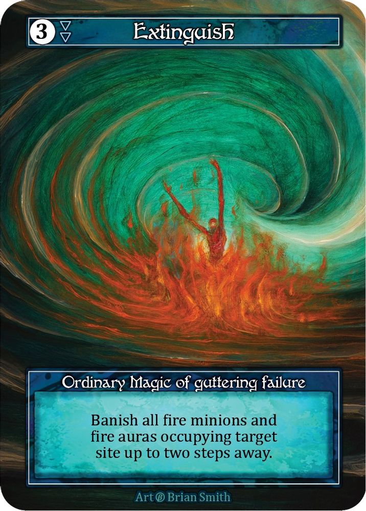 Extinguish (Foil), Foil, front