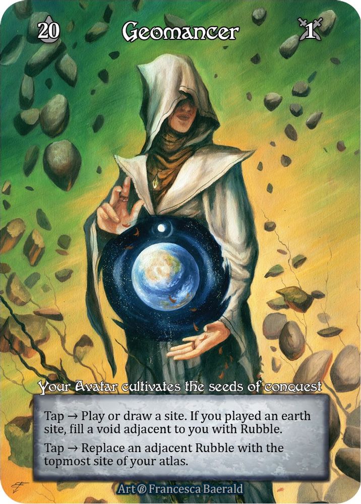 Geomancer (Foil), Foil, front