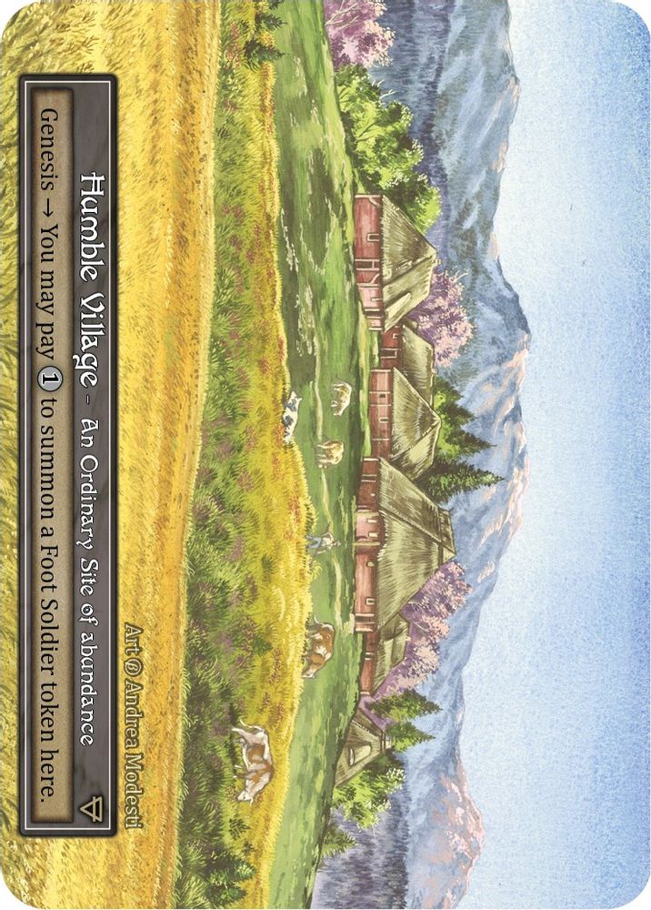 Humble Village (Foil), Foil, front
