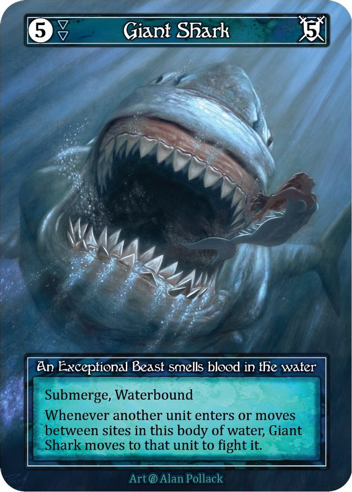 Giant Shark (Foil), Foil, front