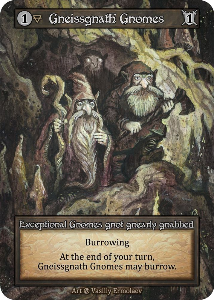 Gneissgnath Gnomes, Standard, front