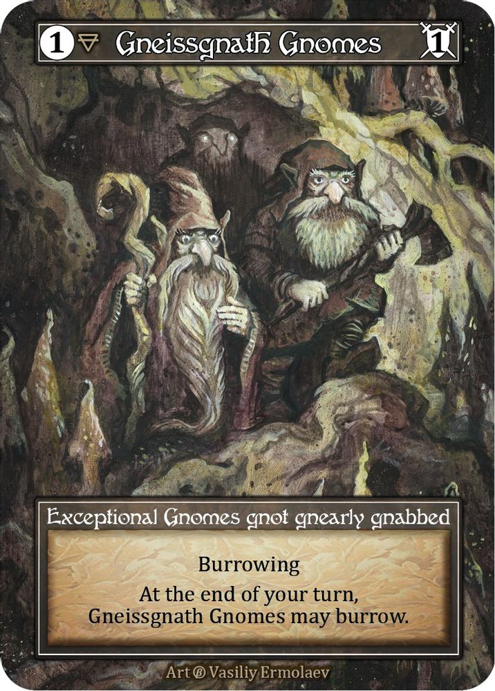 Gneissgnath Gnomes (Foil), Foil, front