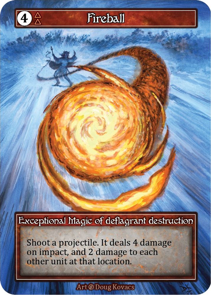 Fireball (Foil), Foil, front