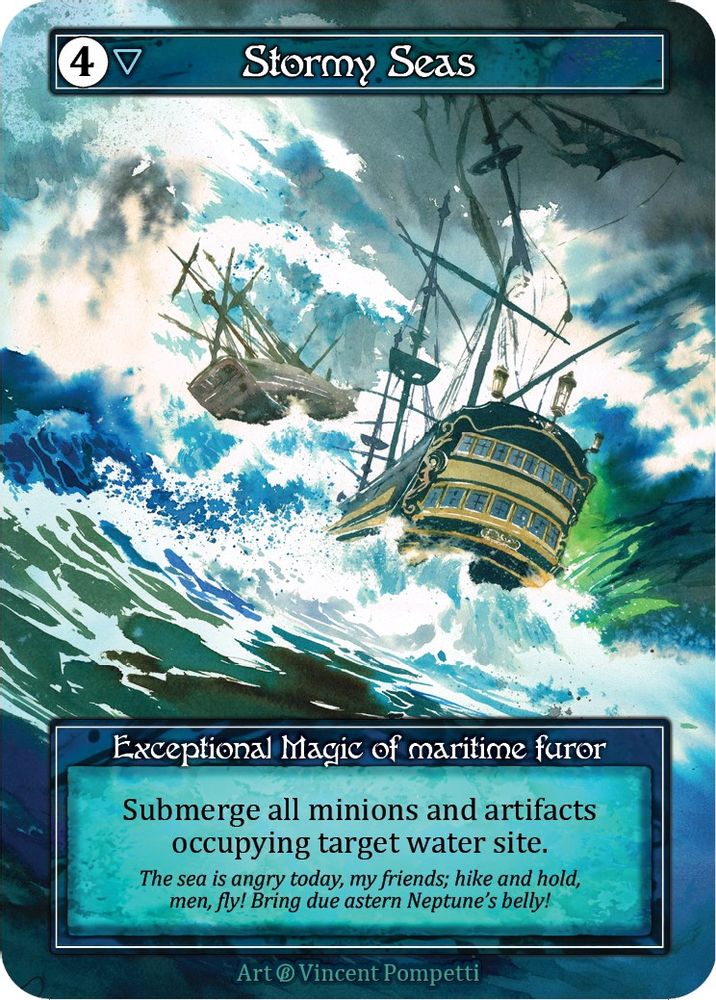Stormy Seas (Foil), Foil, front