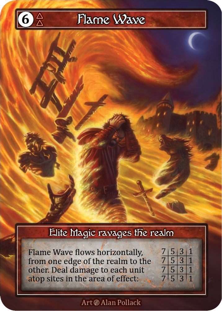 Flame Wave (Foil), Foil, front