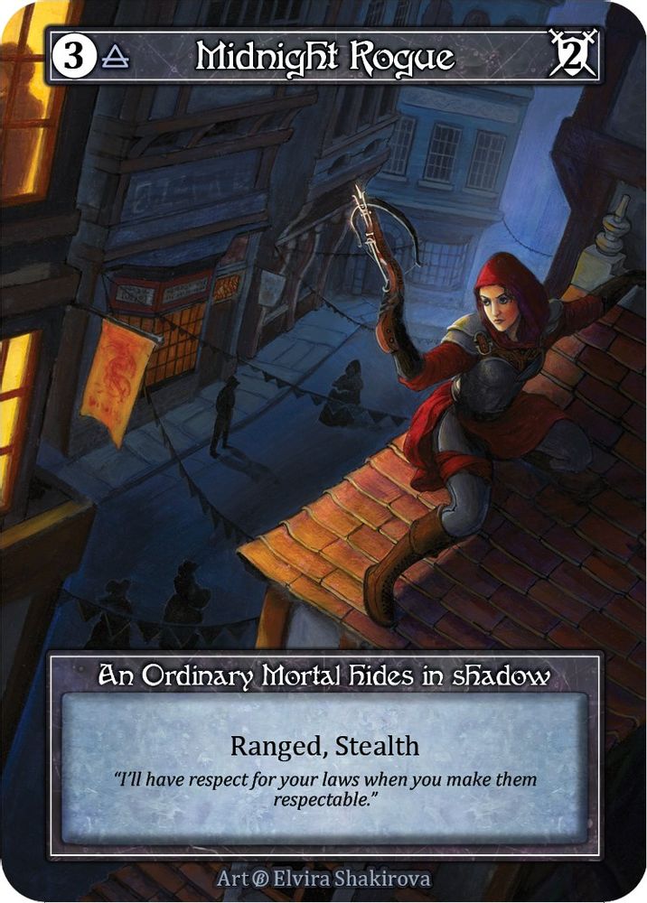 Midnight Rogue (Foil), Foil, front