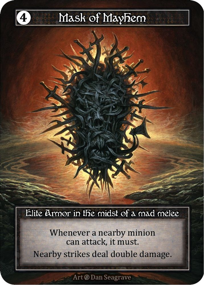 Mask of Mayhem (Foil), Foil, front