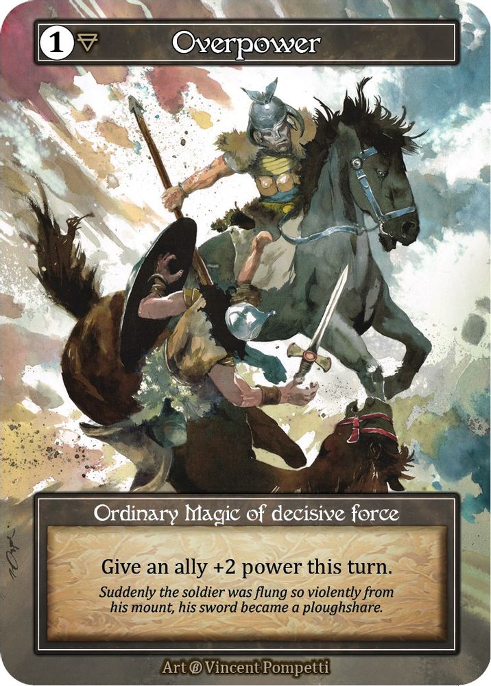 Overpower (Foil), Foil, front