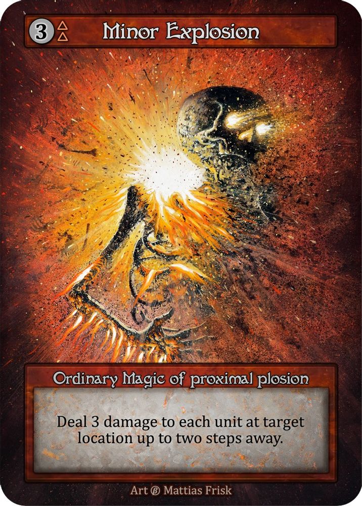 Minor Explosion, Standard, front