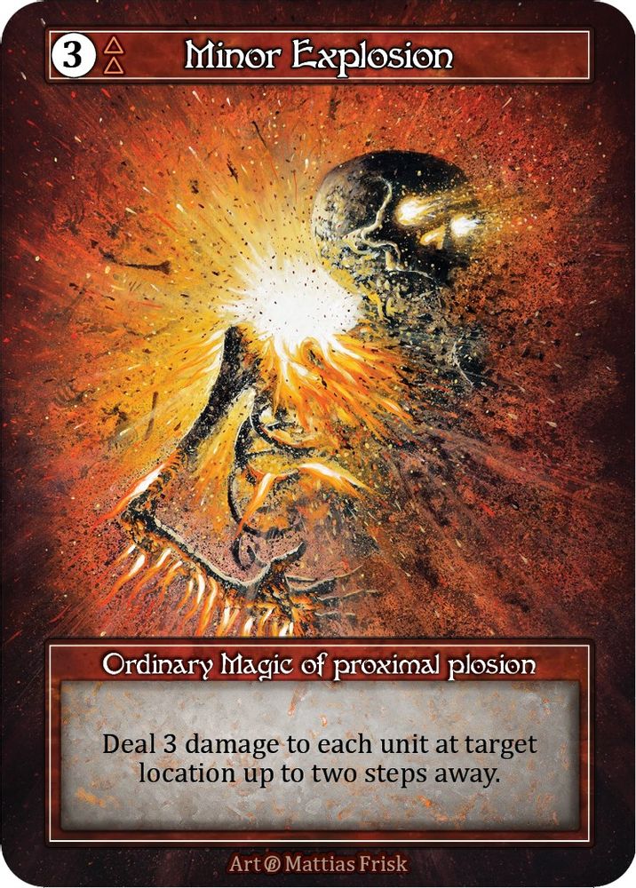 Minor Explosion (Foil), Foil, front