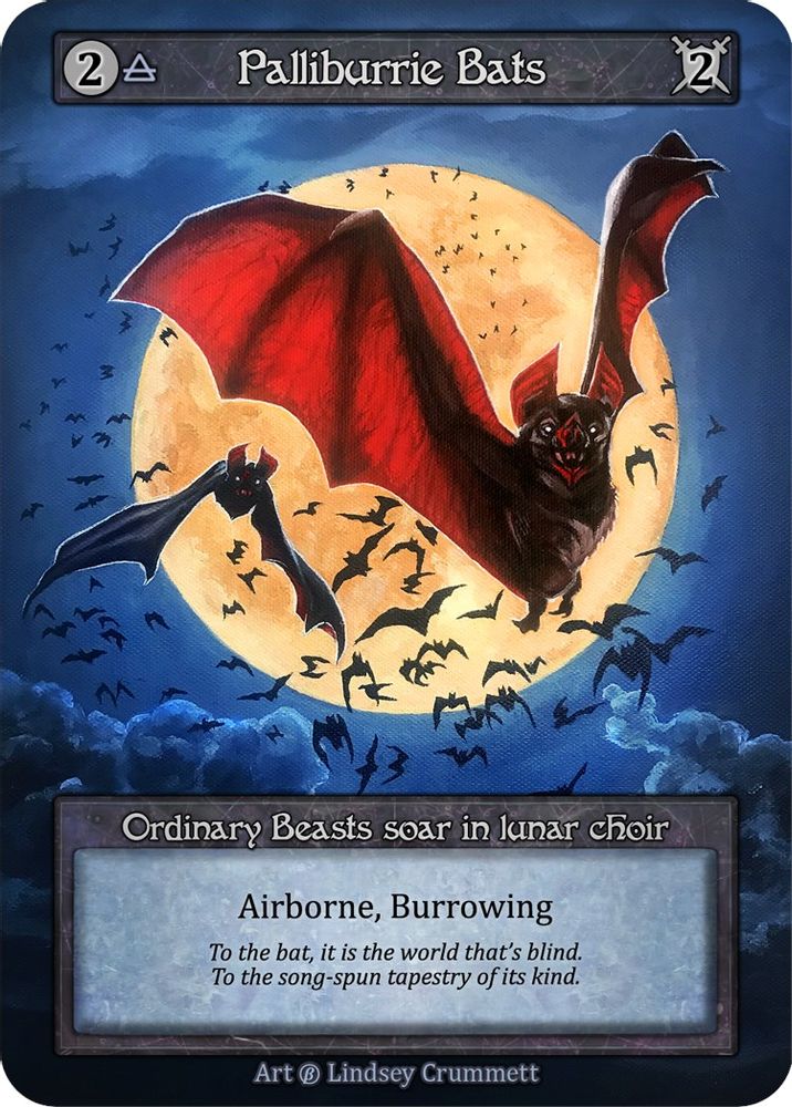 Palliburrie Bats, Standard, front