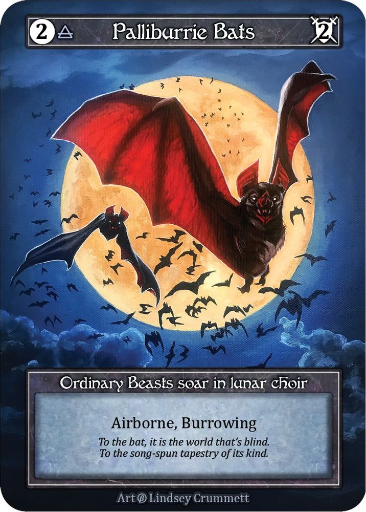 Palliburrie Bats (Foil), Foil, front