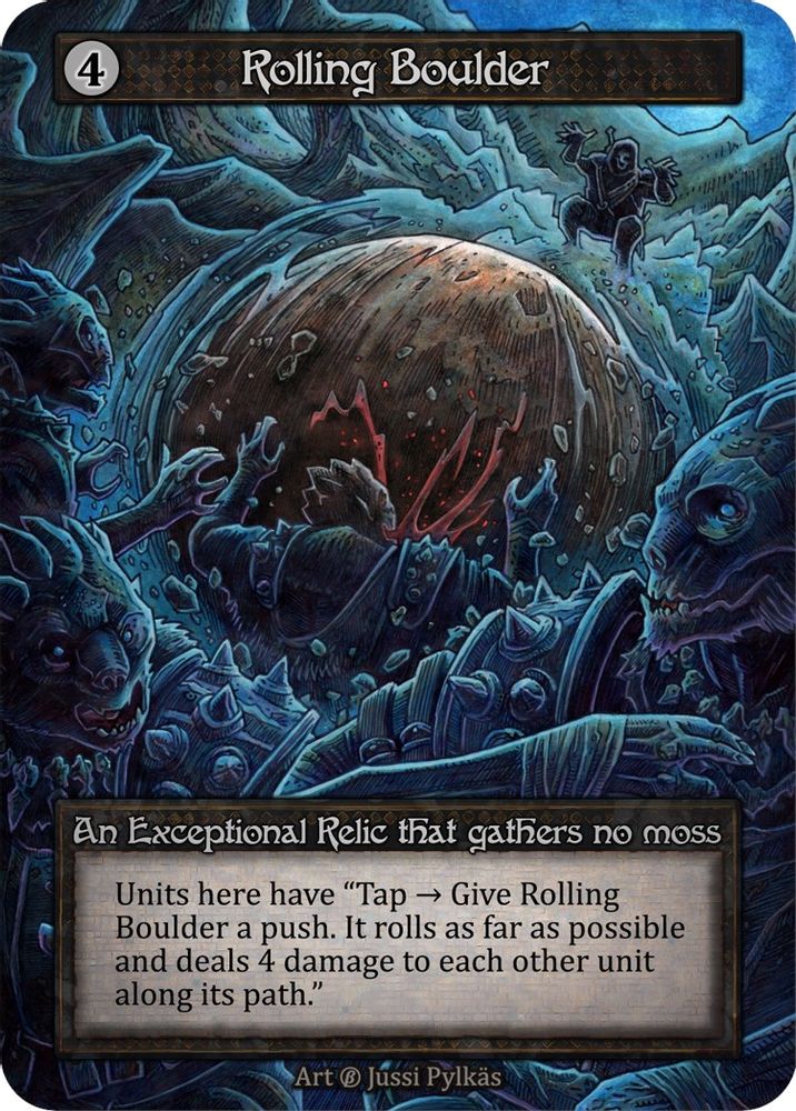 Rolling Boulder, Standard, front