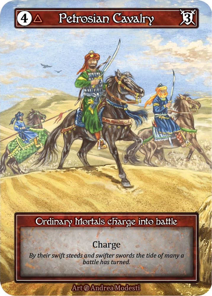 Petrosian Cavalry (Foil), Foil, front