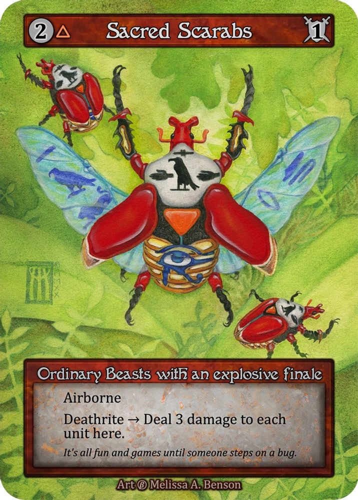 Sacred Scarabs, Standard, front