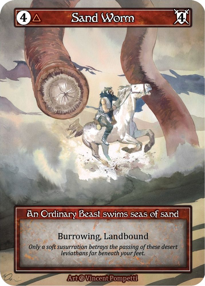 Sand Worm (Foil), Foil, front