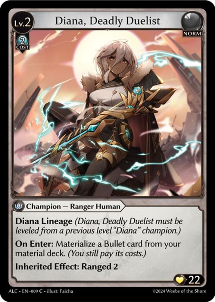 Diana, Deadly Duelist, Standard, front