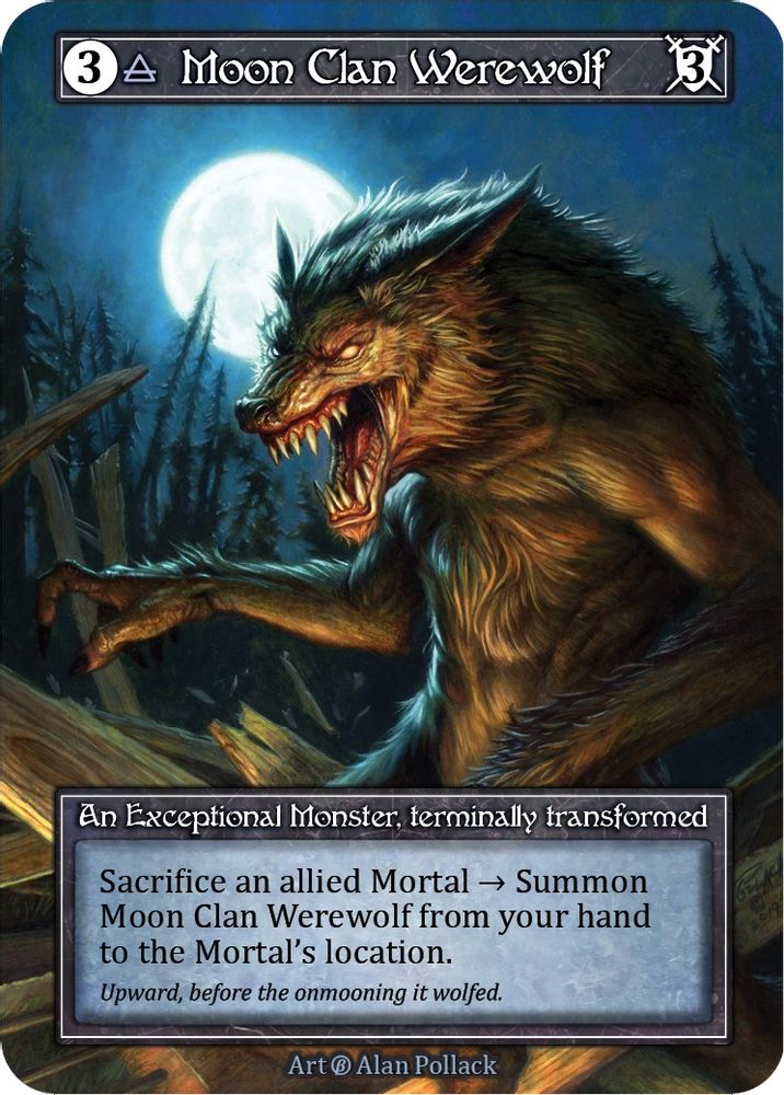 Moon Clan Werewolf (Foil), Foil, front