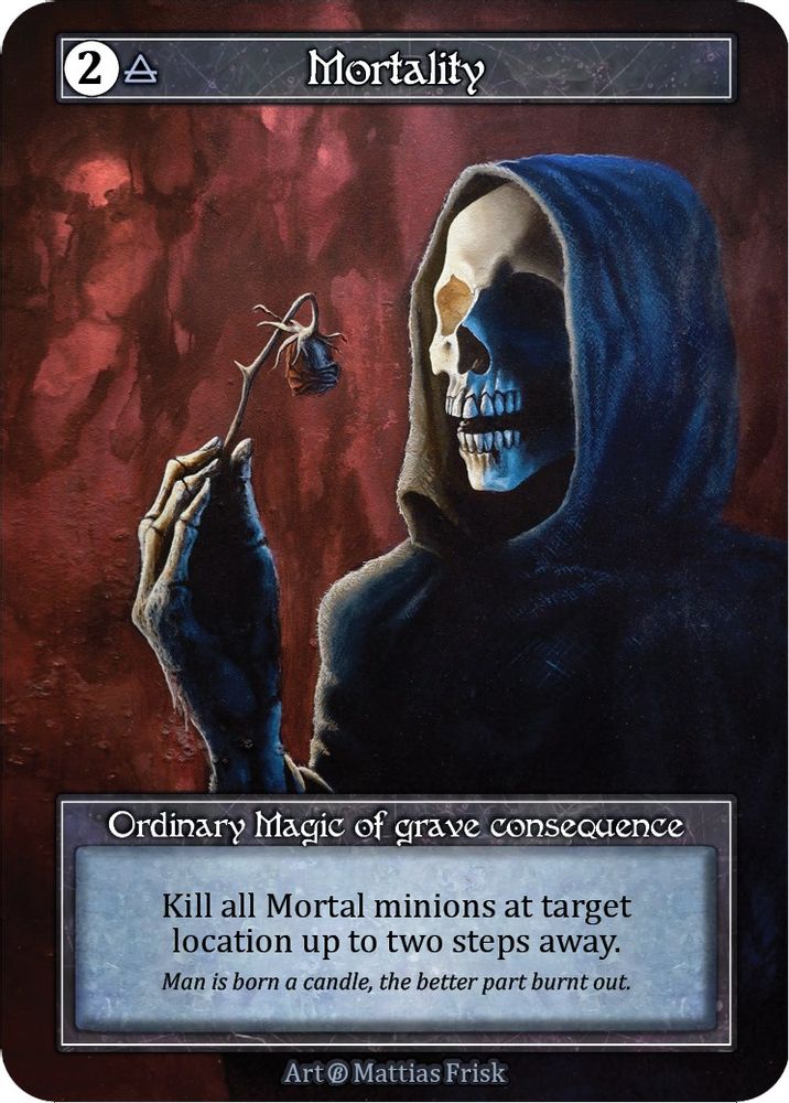 Mortality (Foil), Foil, front