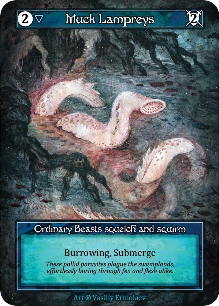 Muck Lampreys (Foil), Foil, front