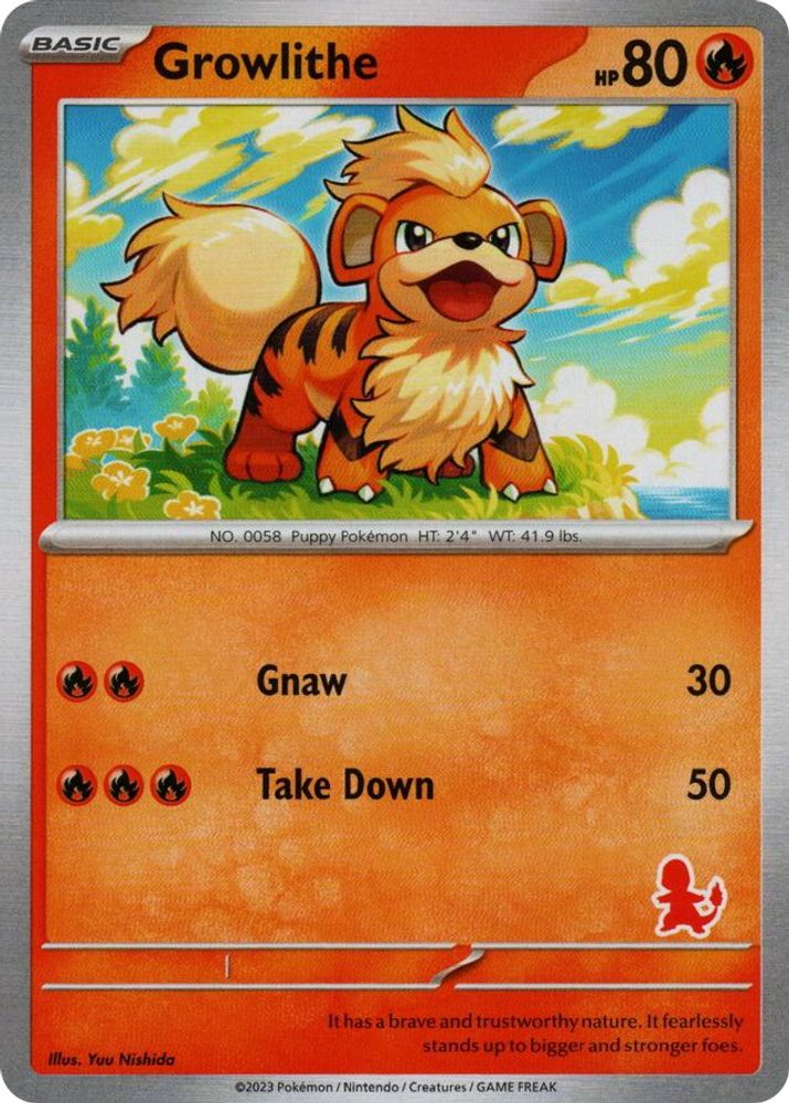 Growlithe, Standard, front