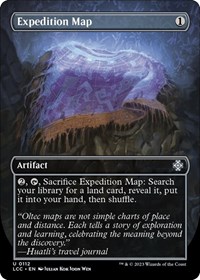 Expedition Map (Borderless), Commander: The Lost Caverns of Ixalan