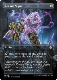 Arcane Signet (Borderless), Commander: The Lost Caverns of Ixalan